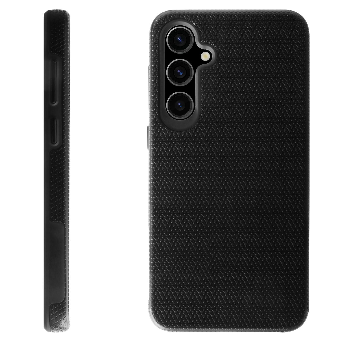 BeHello Samsung Galaxy A55 Grip Case Black - Protection antidérapante et étui absorbant les chocs