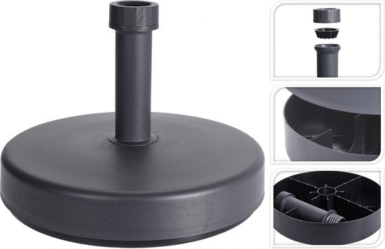 ProGarden Parasolvoet rond 46 cm grijs