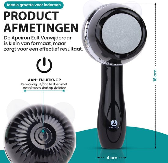 Appareil électrique Apeiron pour éliminer les callosités – Lime pour les pieds – Appareil professionnel pour éliminer les callosités – Lime à callosités – Appareils pour éliminer les callosités – Rechargeable par USB – 3 disques de limage supplémentaires