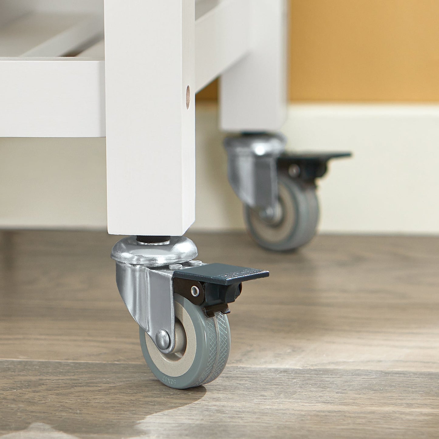 SoBuy Chariot de cuisine - 89x46x22cm - blanc