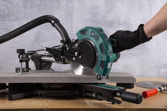 VONROC Lame de scie - Ø216MM - 40 dents - pour bois - convient aux scies à table et à tronçonner