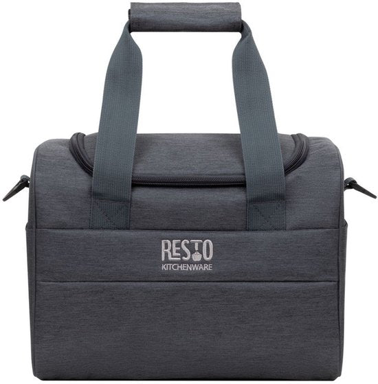 Sac isotherme - Resto - 14L - Résistant à l'eau - Sangle de transport - Gris foncé