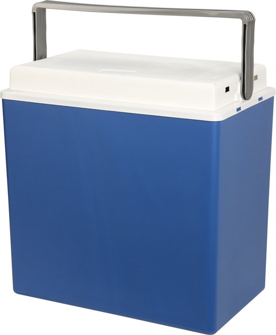 Glacière électrique 24 L 12 V/230 V - pour le camping et la plage - bleue - 8720573947718