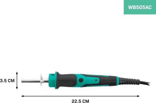 VONROC Brûleur à bois - Fer à souder - 30W - Set de pyrogravure - 8 pointes à brûler - 3 pointes à souder - 2 pochoirs pour chiffres et nombres