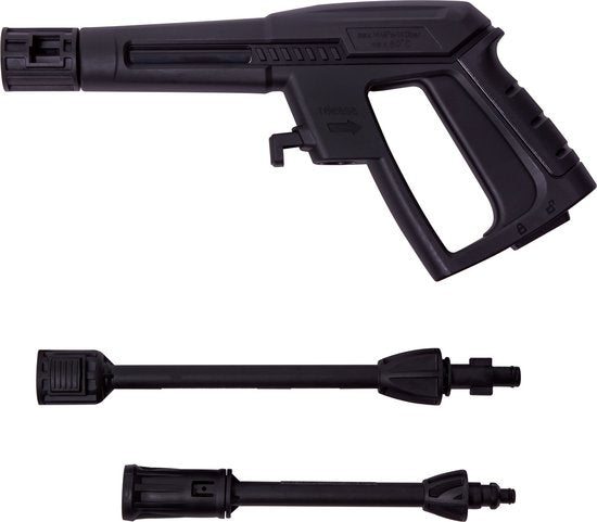 VONROC Pistolet de pulvérisation pour nettoyeur haute pression - buse réglable - lance d'extension incluse - Pour nettoyeur haute pression V14