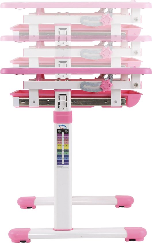 Table de dessin pour enfants avec chaise de bureau - table d'écolier - ergonomique réglable en hauteur