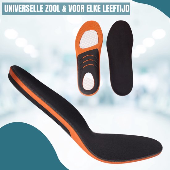 Semelles Sandside Homme et Femme - Semelles orthopédiques pied plat - Semelles de chaussures - Taille 43-44