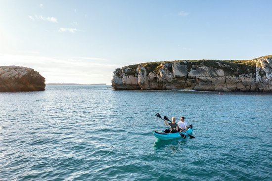 VirtuFit Kayak 335 - Turquoise - Avec sièges de kayak et sac de transport - Convient pour deux ou trois personnes - Durable et robuste - Kayak gonflable - Kayak - Bateau gonflable