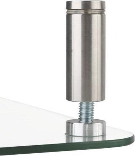 Rehausseur d'écran modèle d'angle triangle réglable verre aluminium