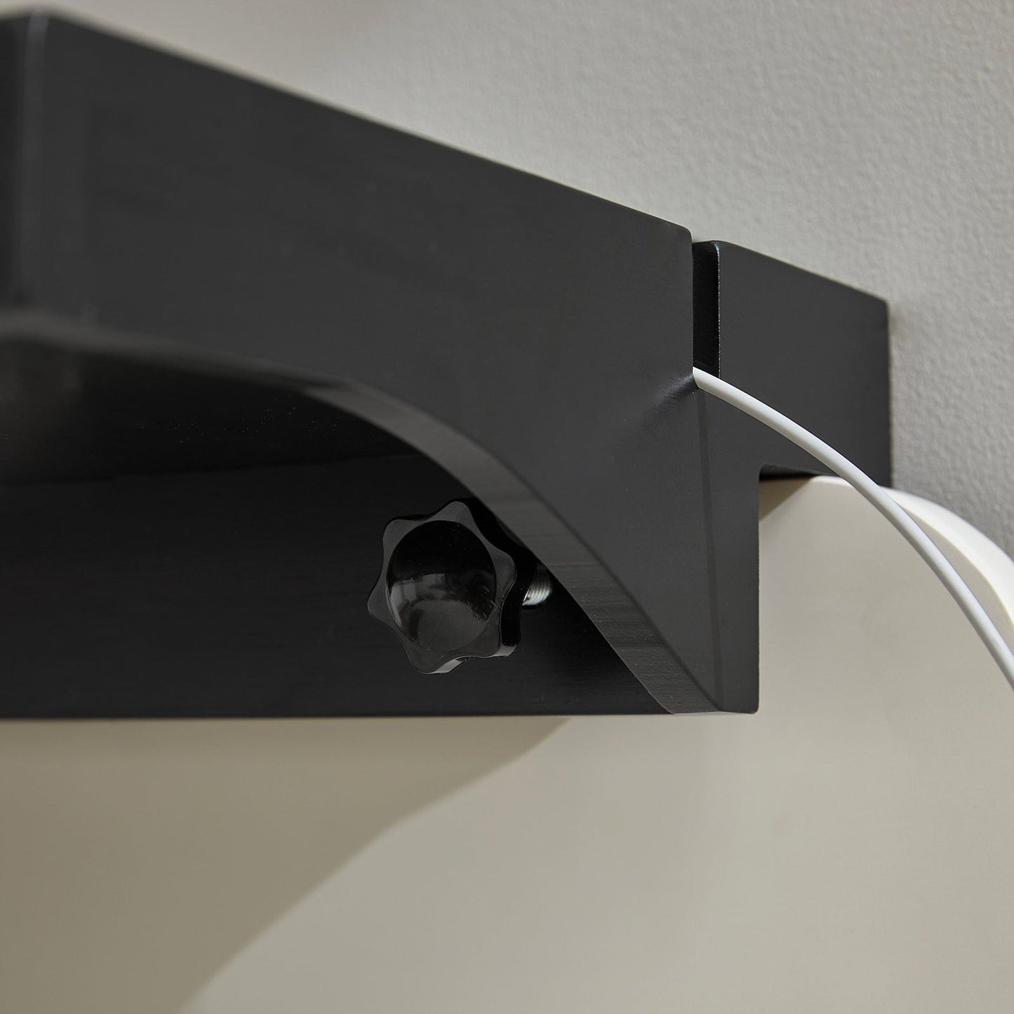 SoBuy Support à pince pour planche de lit - Max 2,5 kg - 36 x 25 x 9 cm - Noir