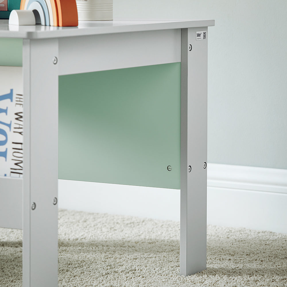 SoBuy Table enfant avec 2 chaises - Max. 75 kg - 60 x 60 x 48 cm - Vert clair
