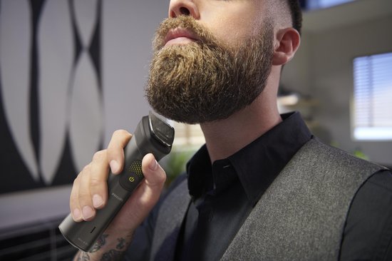 Philips All-in-One Série 9000 MG9540/15 - 13-en-1 - Multigroom - Tondeuse à barbe - Pour la barbe, le corps et les cheveux - avec OneBlade - Gris foncé