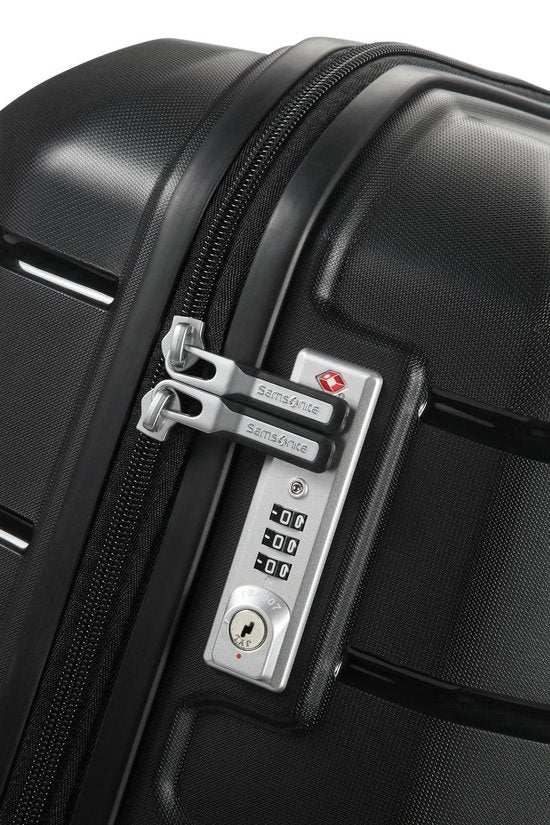 Samsonite Travel Suitcase - Flux Spinner 68/25 Expandable (Medium) Black