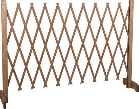 Barrière pour chiens extensible - Maxxpro -extensible de 30 à 117 cm - sans perçage - Barrière pour chiens intérieure et extérieure - Bois