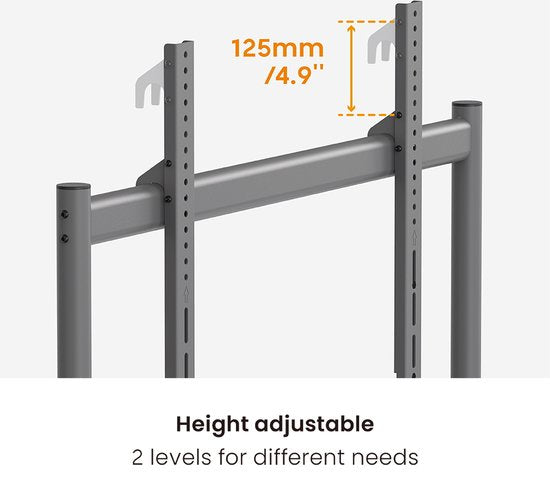 Support TV mobile - VDD Gaming - écran TV jusqu'à 86 pouces et 120kg