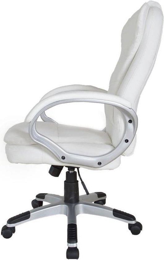 VDD Chaise de bureau gaming - Réglable ergonomiquement - Blanc - 62x50x115cm