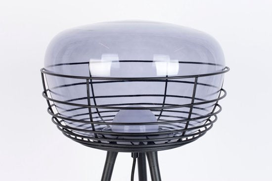 Zuiver Smokey Lampadaire/Standing tripod lamp Black