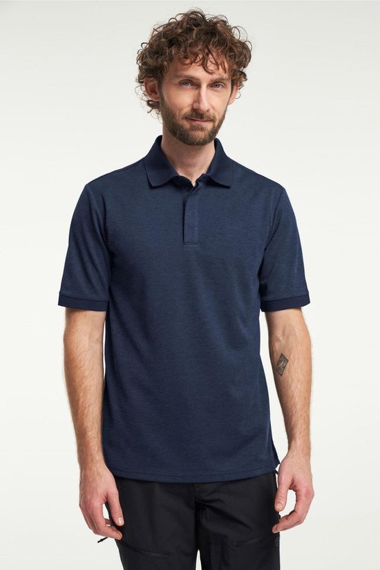 Tenson TXlite Melange Polo 465018060 - Bleu foncé - S
