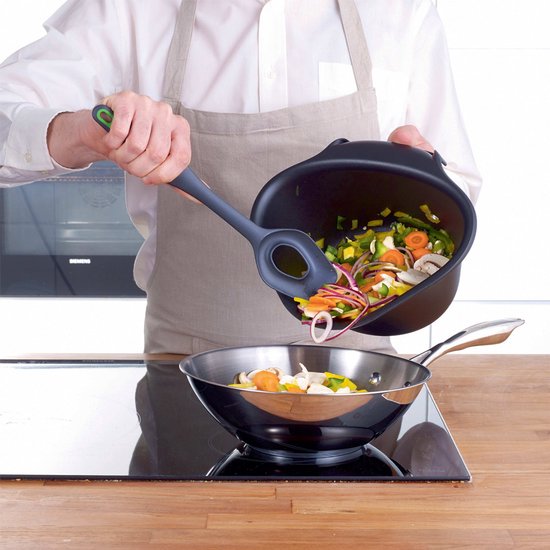 Tupperware Chop Collector - Poubelle de cuisine - Petite poubelle - Compost - Petite poubelle de table - noir