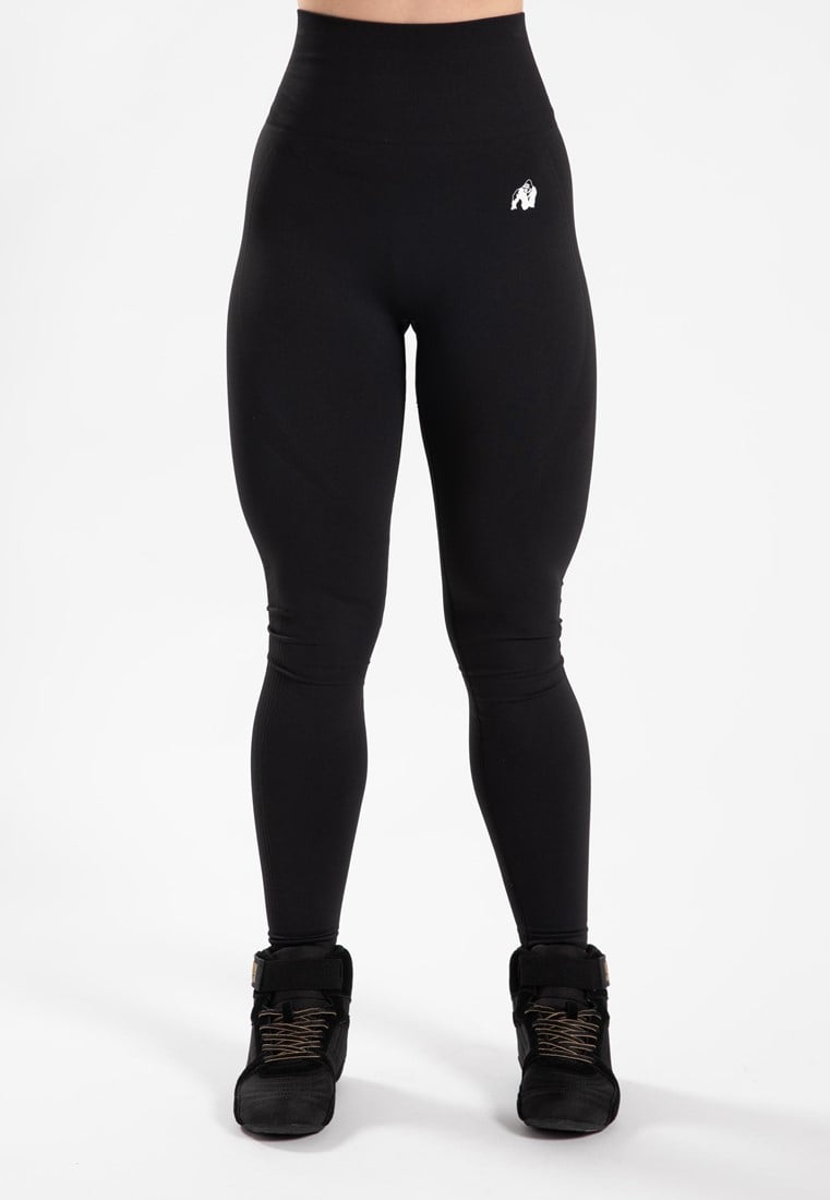 Gorilla Wear Olivia Leggings sans couture - Noir - XS/S