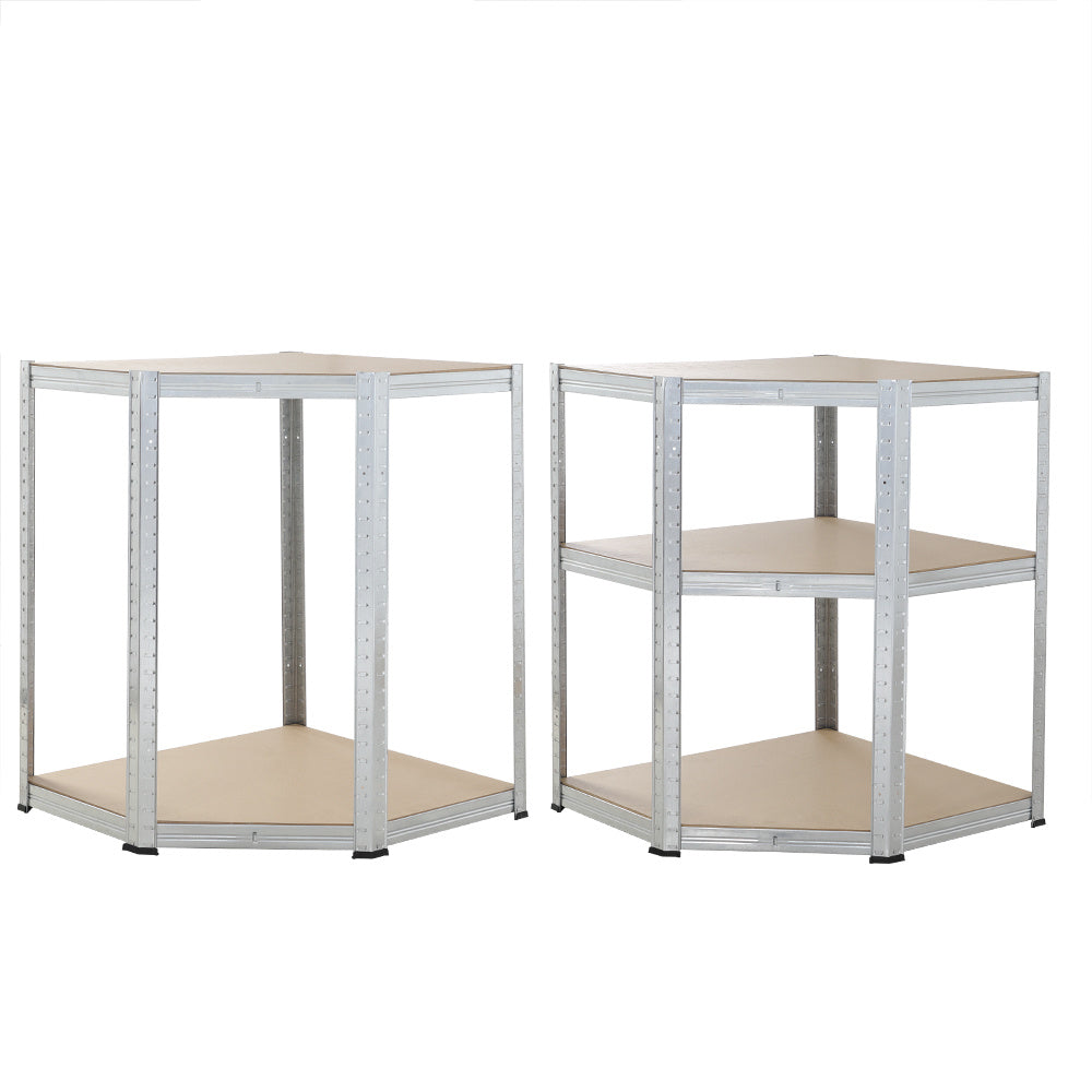 Stellingskast Hoek - Opbergplanken - Boutloze plank 180x70x40cm Gegalvaniseerd 875kg