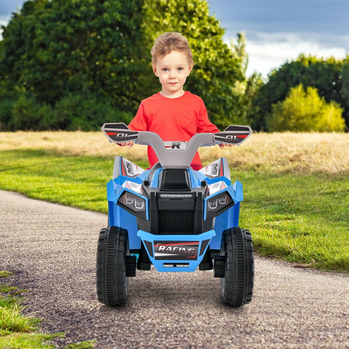 Quad Coast pour enfants - électrique - Max. 30 kg - Bleu