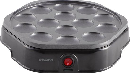 Tomado TPP1400B - Poffertjes électrique - Poffertjes pan - 14 pièces - Sans PFAS