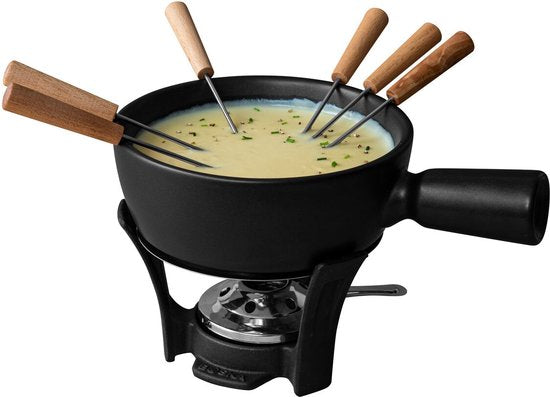 Set à fondue au fromage Boska - 1.3 L - Pour fondue au fromage de 875g - Noir