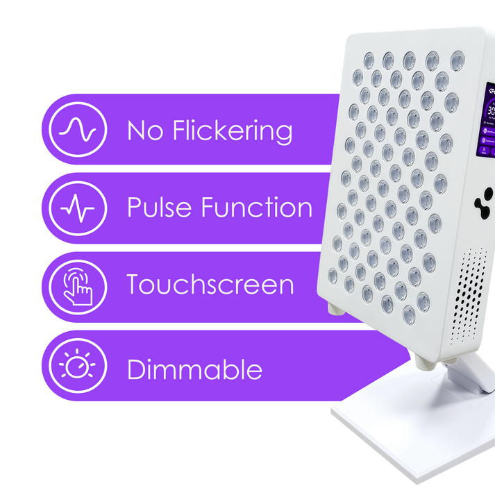 Panacea Lampe de luminothérapie rouge ATP Pro 350 - 70×5W LED - 31.8×22×6 cm - Blanc
