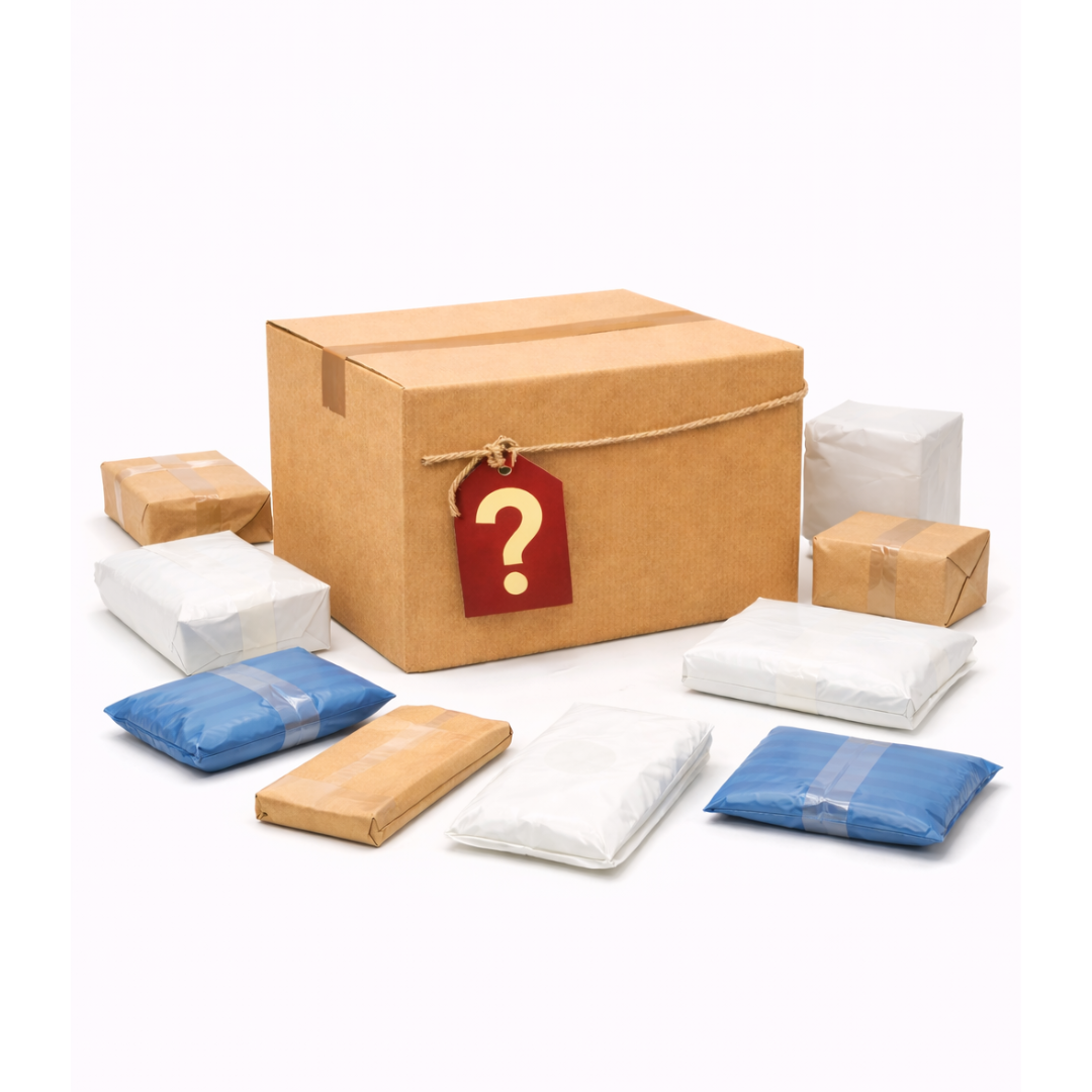 Mystery Box Unopened Items - Contient 10 paquets dont le contenu est inconnu