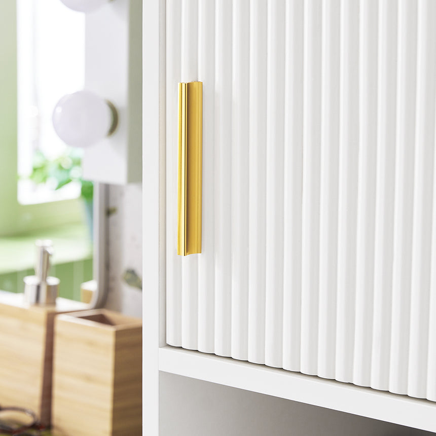 SoBuy BZR181-W Meuble à colonnes pour salle de bains, meuble de rangement étroit