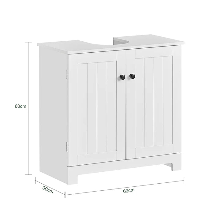 SoBuy | Meubles de salle de bain | Meuble de salle de bain blanc | Meubles de salle de bain | BZR18-II-W