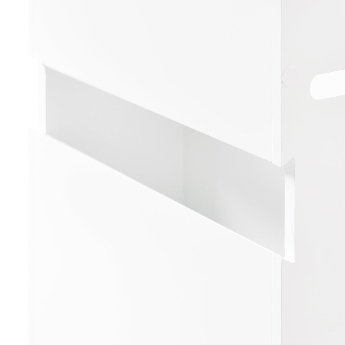 sobuy Porte-papier de toilette Meuble de rangement - Blanc - 14 × 30 × 42 cm - Fixation murale