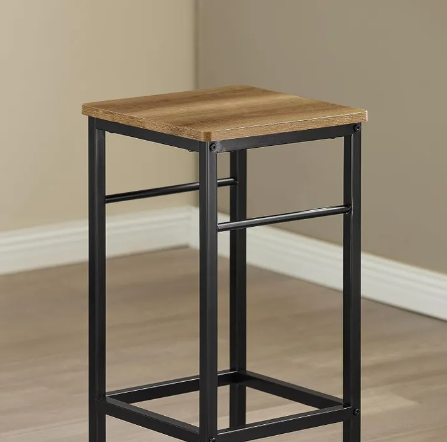 SoBuy Table Bistro - 3 pièces - Table - 2 chaises - Ensemble de table de bar - Table de salle à manger - OGT10-PF