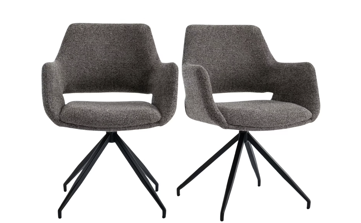 Furnihaus Chaises de salle à manger - Lot de 2 - pivotantes -