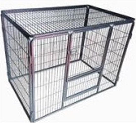 Topmast Puppy Run Playpen Dog Run Excellent + Panneau de toit 125 x 80 x 70 cm Haut + Protection du sol
