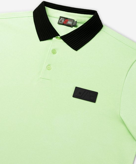AB Lifestyle - Polo Regular | Vert Pastel/Noir - Hommes - Taille : XS
