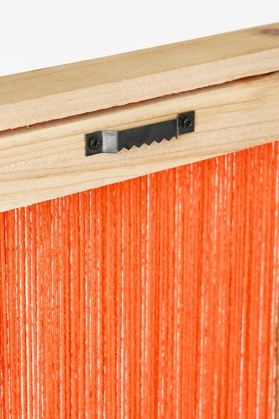 Mica Decorations Kuba Décoration murale - L50 x L3 x H70 cm - FSC 100% - Coton - Orange