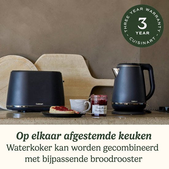 Cuisinart - Bouilloire - Acier inoxydable - Chauffe-eau 1.5L - Noir