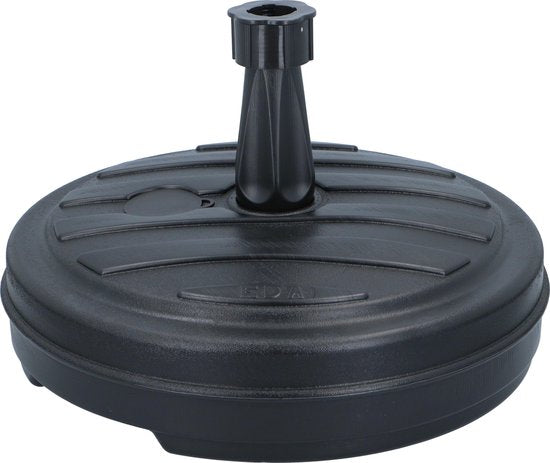 Pied de parasol - Plastique - Pour parasol standard - Remplissable avec de l'eau ou du sable - Ø 45 cm - Rond