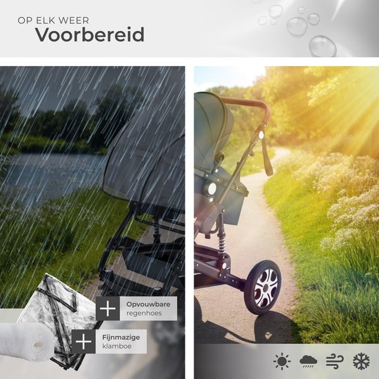 tectake® - Tapis de poussette multifonctionnel - Poussette 2 en 1 comprenant une chancelière, un habillage pluie, un porte-biberon et un panier de rangement - Poussette avec une capacité de charge de 15 kg - Pliable avec harnais 5 points - Anthracite