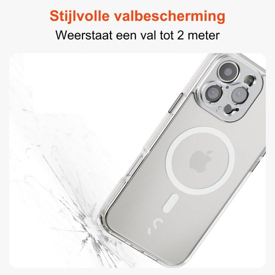 iPhone 16 Pro Camera Case transparent - Fixation rapide de l'objectif - Design cristallin - Compatible MagSafe - Protection contre les chutes de 2M - Matériau recyclé durable - Chargement sans fil