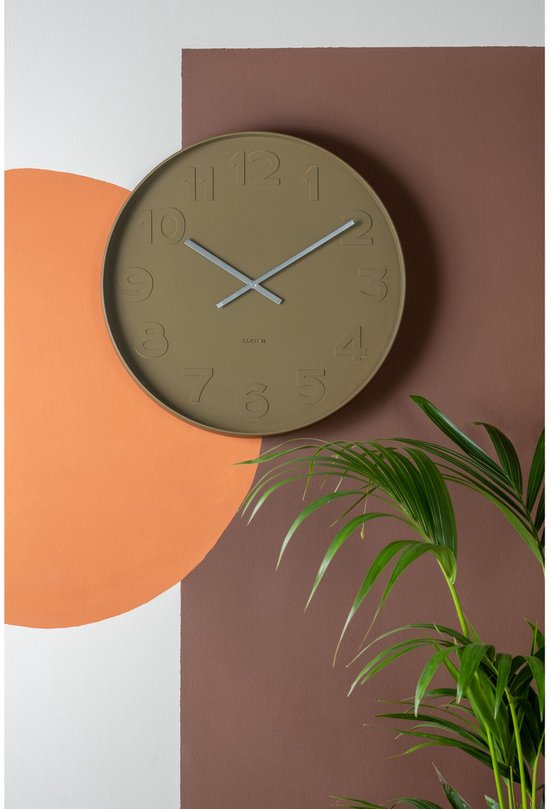 Horloge murale Mr. Green de Karlsson - Vert - Ø51cm - Horloge murale