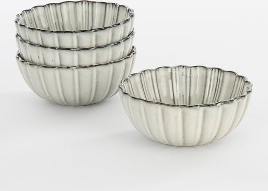 Mica Decorations Bol Corfu - H9 x Ø17 cm - Céramique - Gris