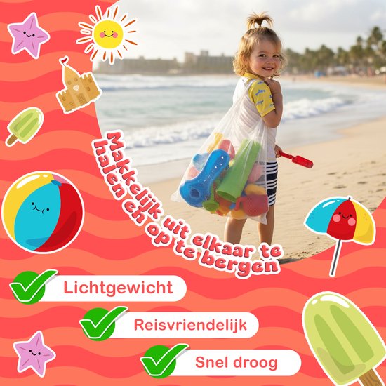KidzKraze® Water Table L - Sand Table Child - Activity Table - Incl. Shovels, Watering Cans & Sand Molds - Outdoor Toys - Water Play Table - Water Course - Sensory Toys