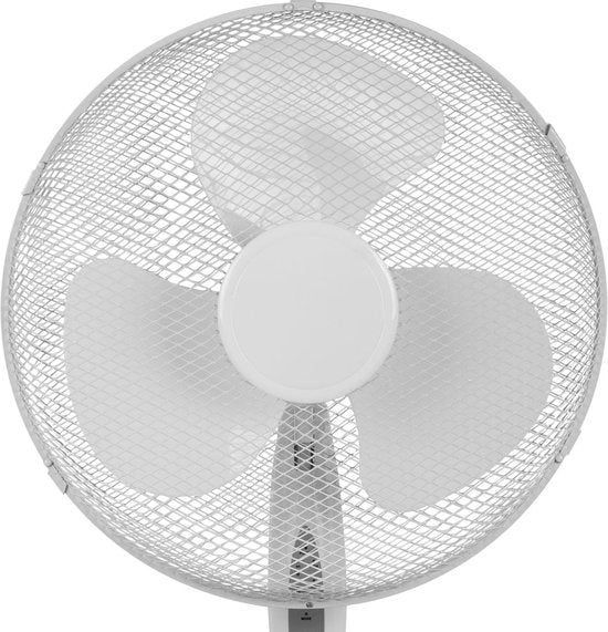 Ventilateur de table 40 cm - Avec télécommande et minuterie - 3 vitesses - Réglable en hauteur - Tristar VE-5898 - Blanc