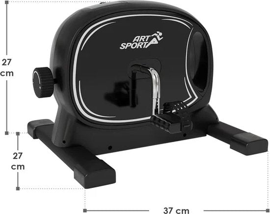 Juskys Pédalier d'entraînement Sportivo - Compact - Noir