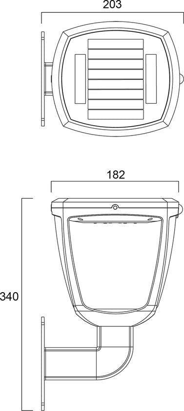 Sylvania Gizmo - Solaire - Eclairage de jardin - Lanterne murale