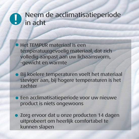 TEMPUR - Oreiller ergonomique - Taille Small & 61 x 31 x 8.5 cm - Avec la technologie SmartCool et l'allègement de la pression - Pour les dormeurs latéraux et dorsaux - Textile blanc