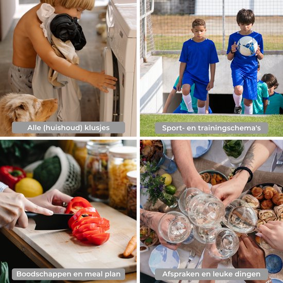 Systemyze - Planificateur mensuel et hebdomadaire - Tableau blanc magnétique - Planificateur mensuel magnétique - Marqueurs et gomme inclus - Format A3